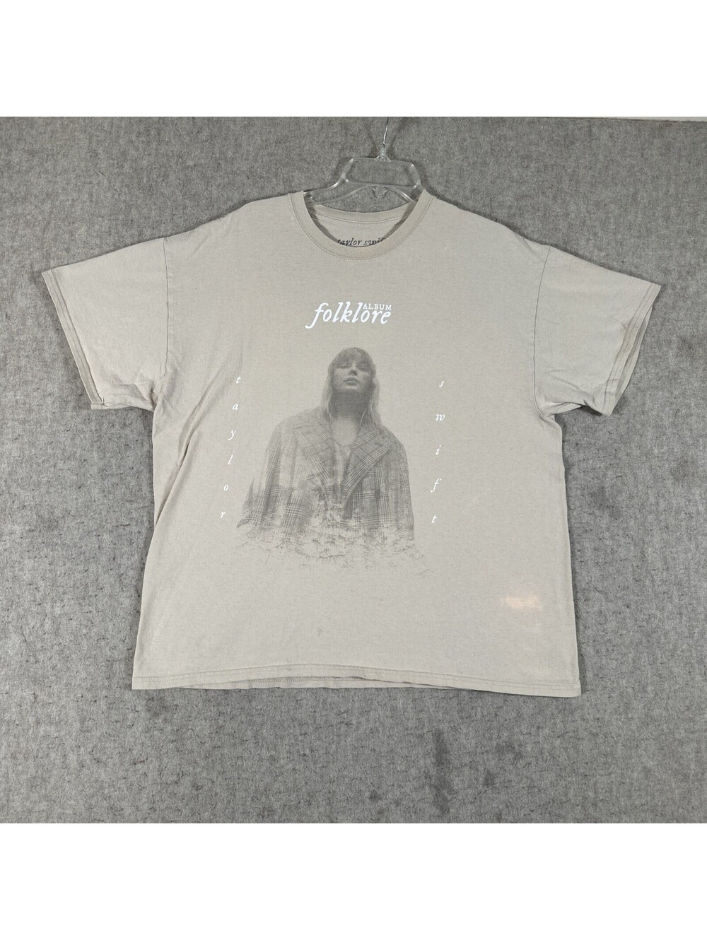 Taylor Swift Folklore Album T Shirt Womens Size XL 2020 Distressed